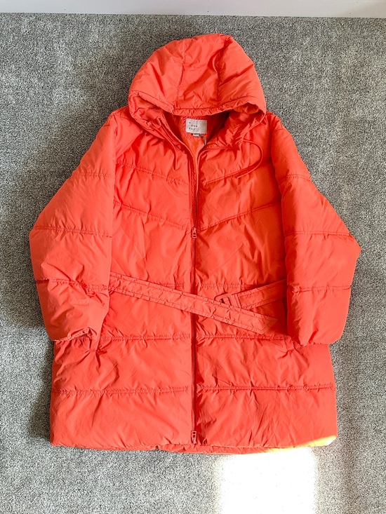 a new day Other - A New Day Orange Belted Hooded Puffer Coat Plus Size 3X NWT Target